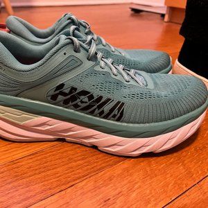 Hoka Bondi 7 Size 7 Aquarelle/Eggshell Blue - Womens